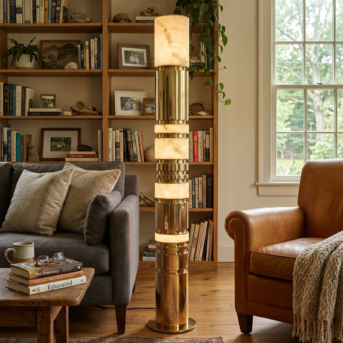 Alabaster Column Floor Lamp – Alabaster detail 4