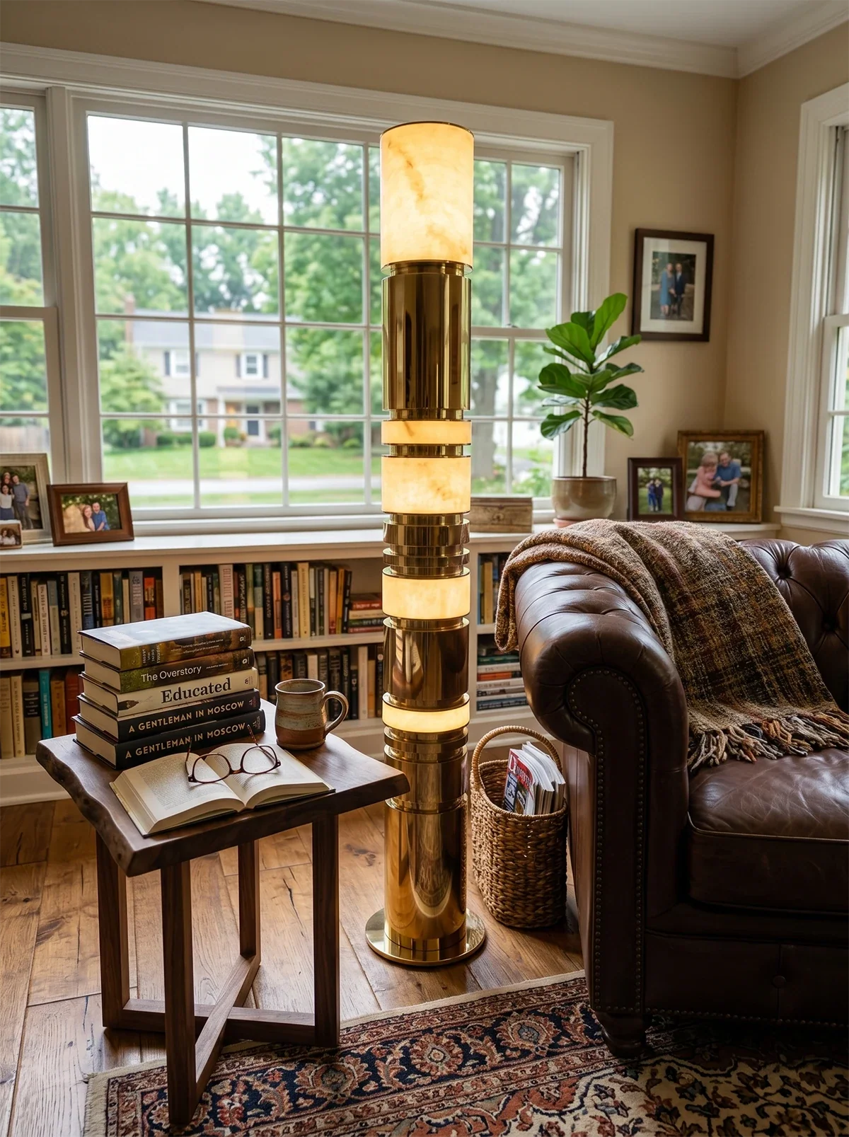 Alabaster Column Floor Lamp – Alabaster detail 6