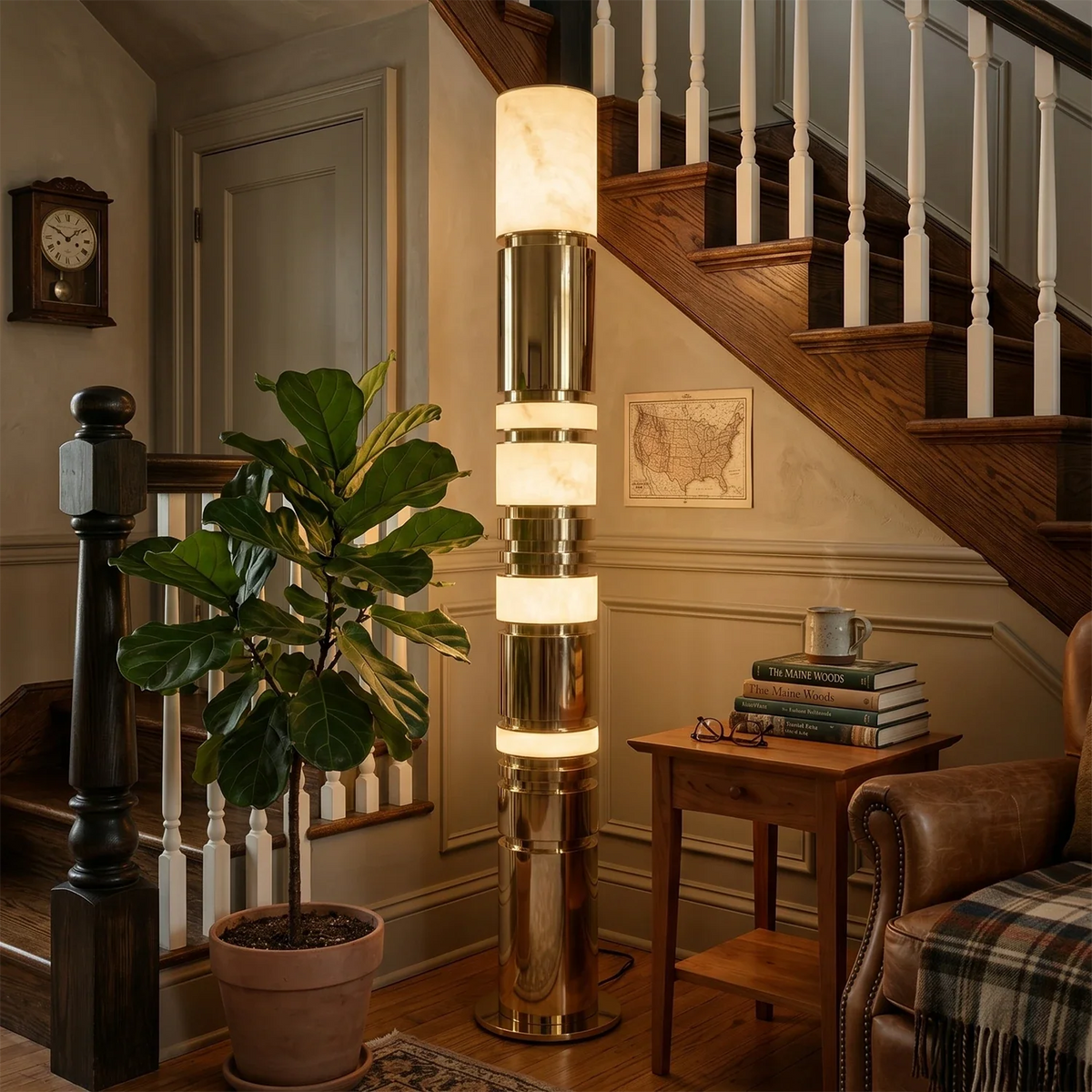 Alabaster Column Floor Lamp – Alabaster detail 3
