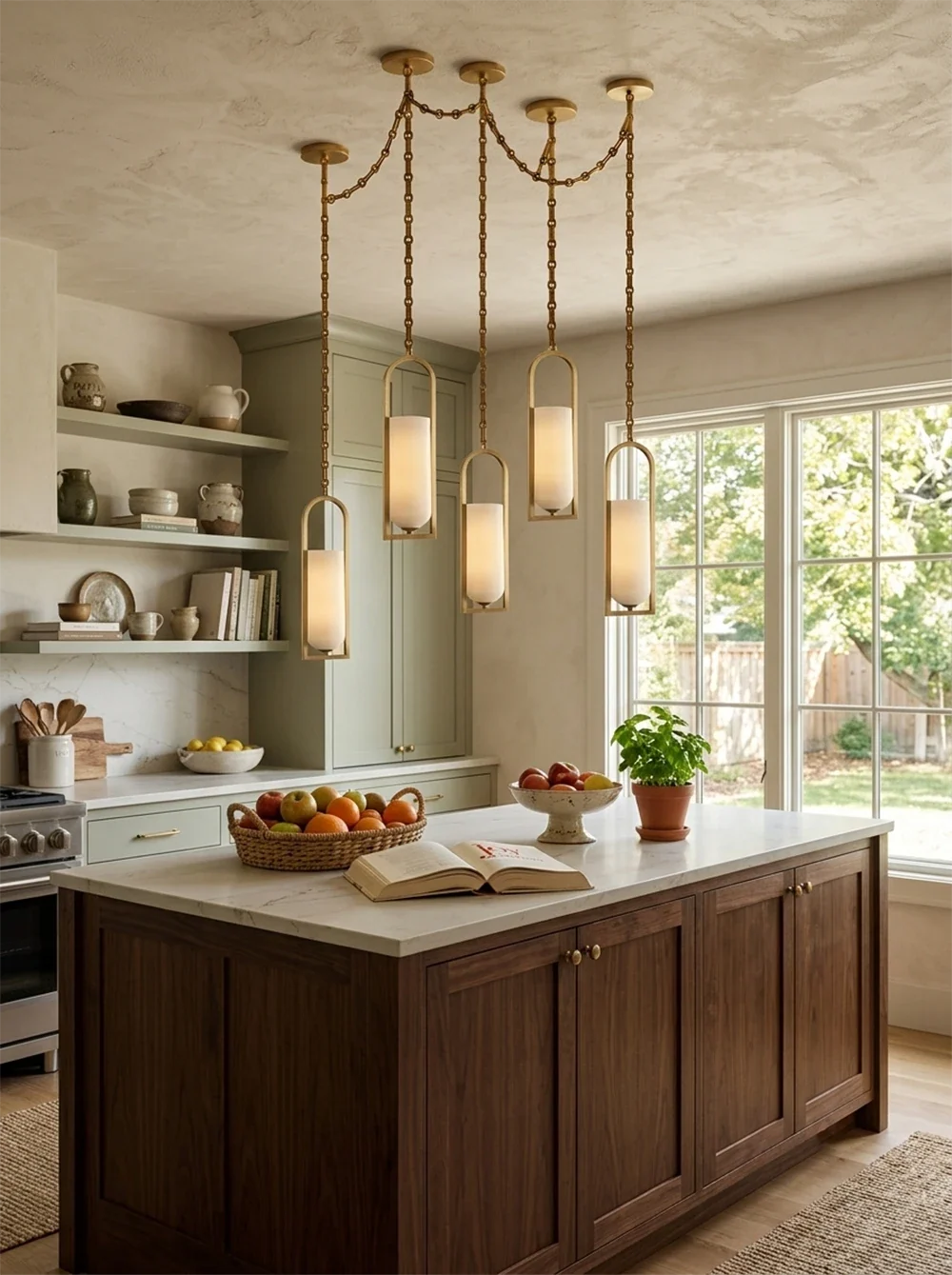 Alabaster Melange Small Chain Chandelier – Alabaster detail 13