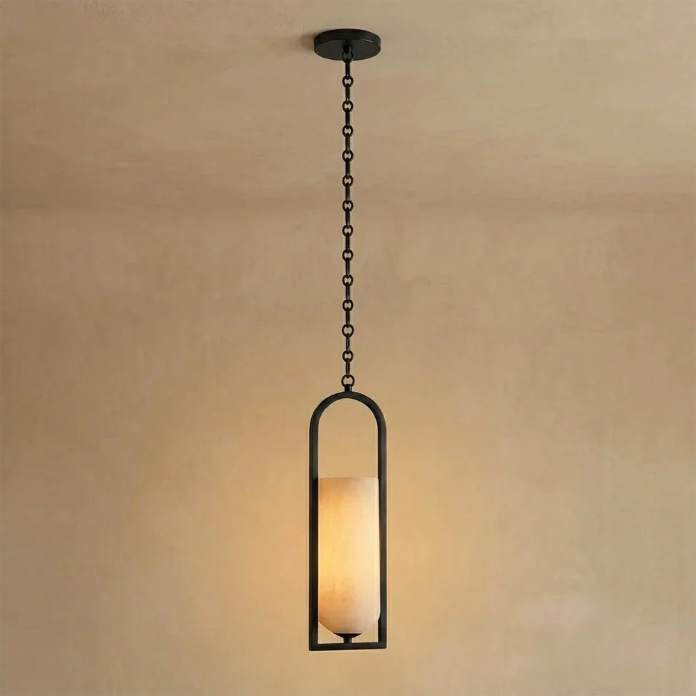 Alabaster Melange Small Chain Chandelier – Alabaster detail 19