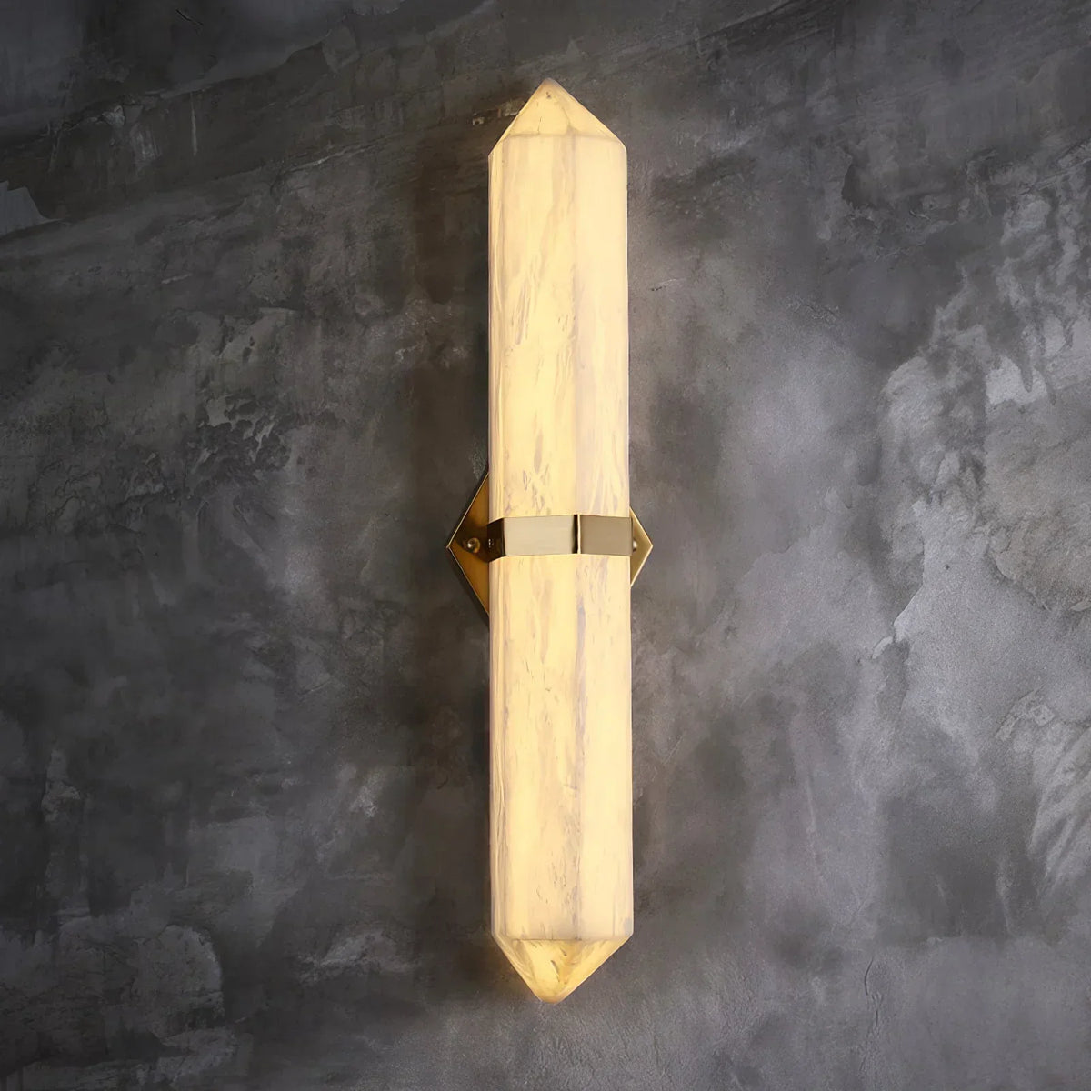 Alabaster Obelisk Wall Sconce – Alabaster detail 19