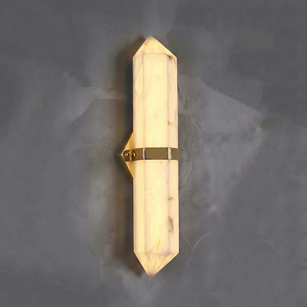 Alabaster Obelisk Wall Sconce – Alabaster detail 16