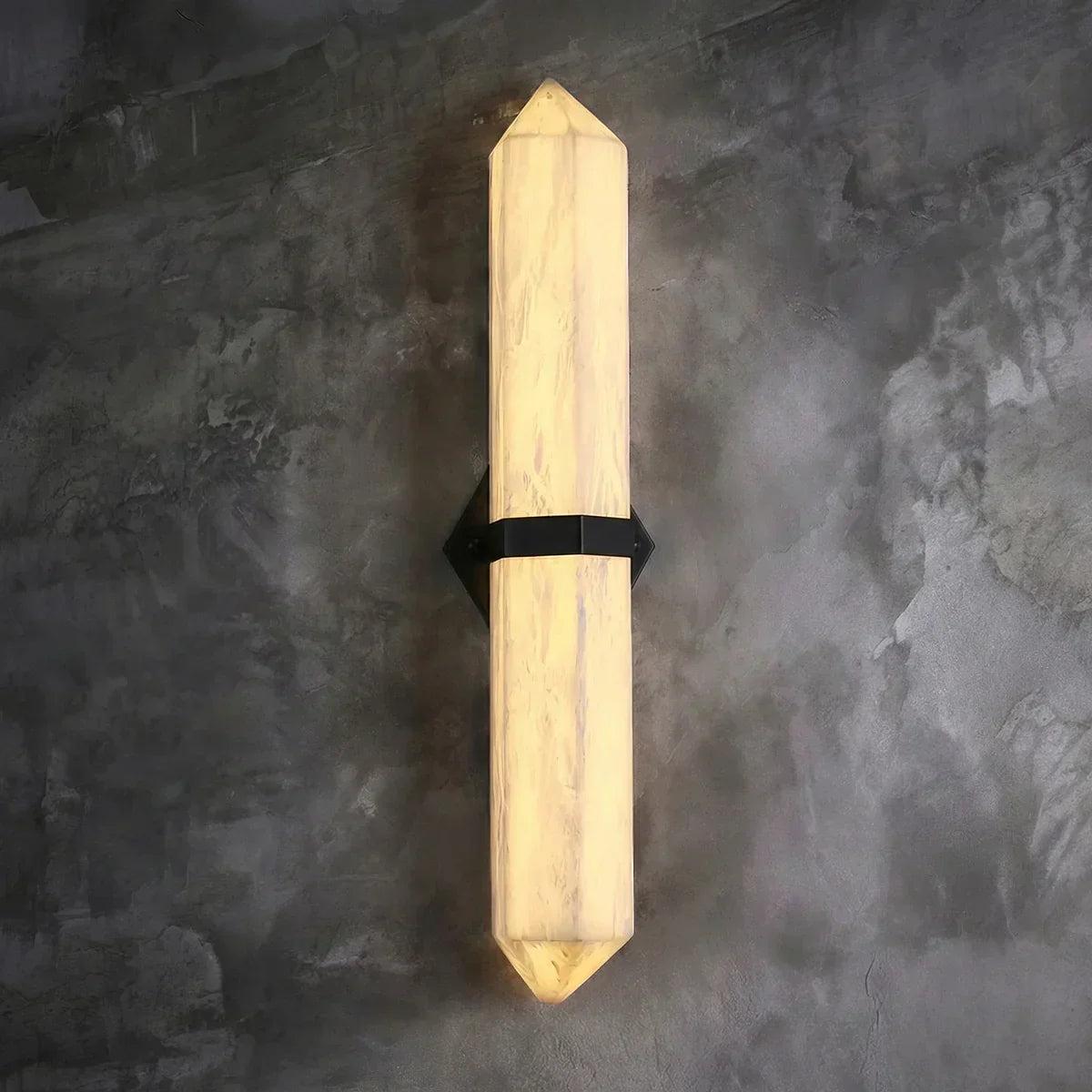 Alabaster Obelisk Wall Sconce – Alabaster detail 20