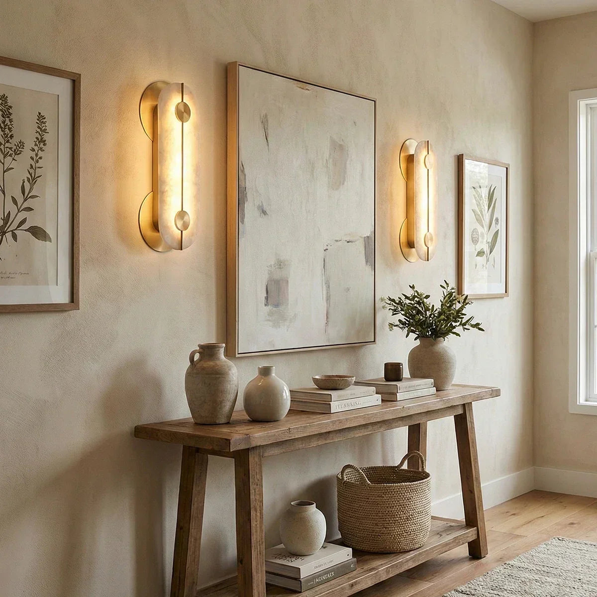 Alabaster Obvara Oval Wall Light – Alabaster detail 8