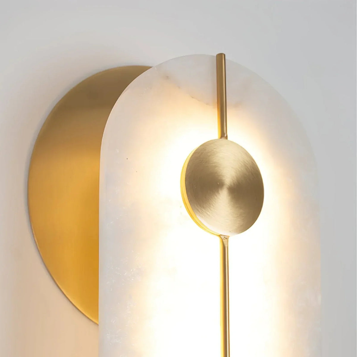Alabaster Obvara Oval Wall Light – Alabaster detail 13