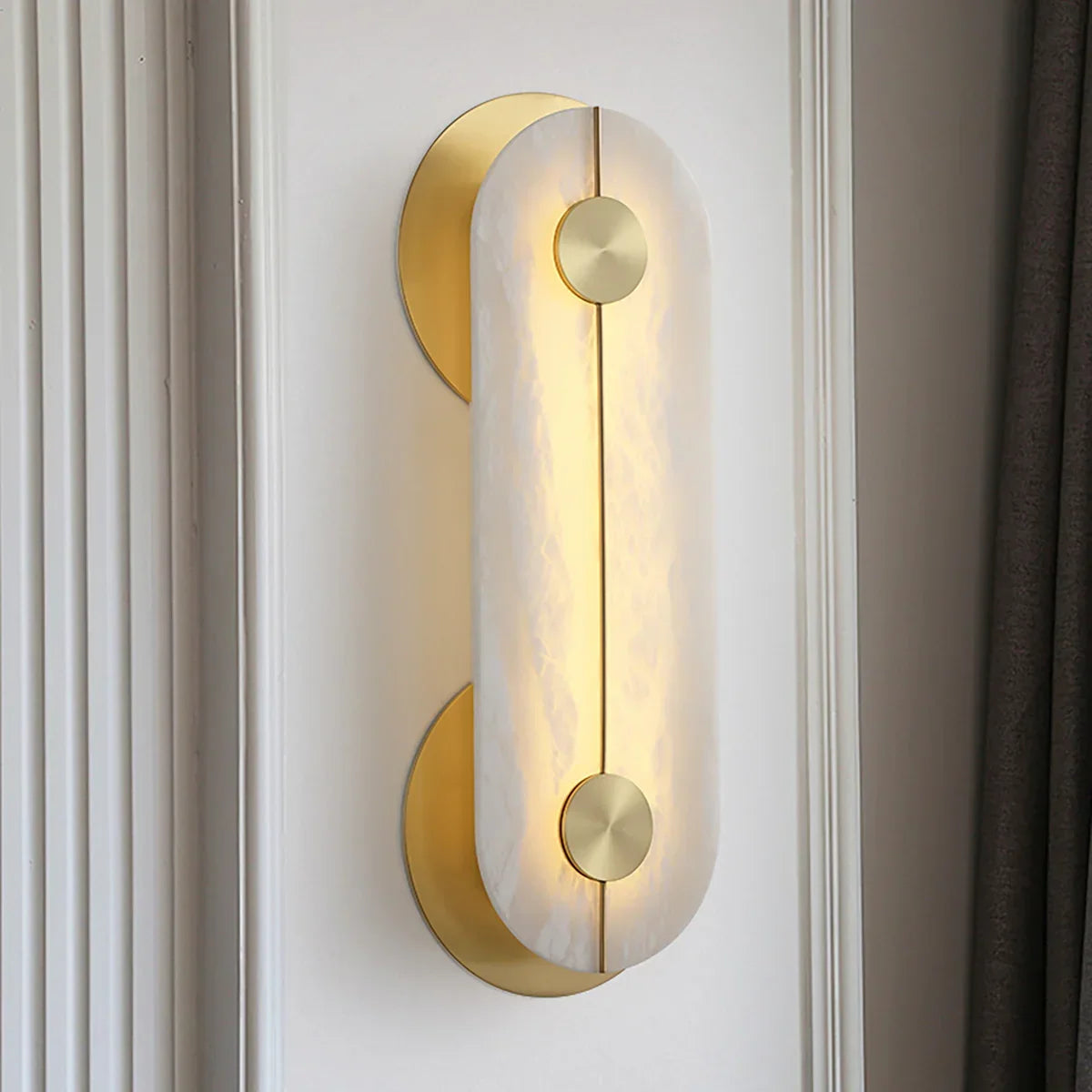 Alabaster Obvara Oval Wall Light – Alabaster detail 9