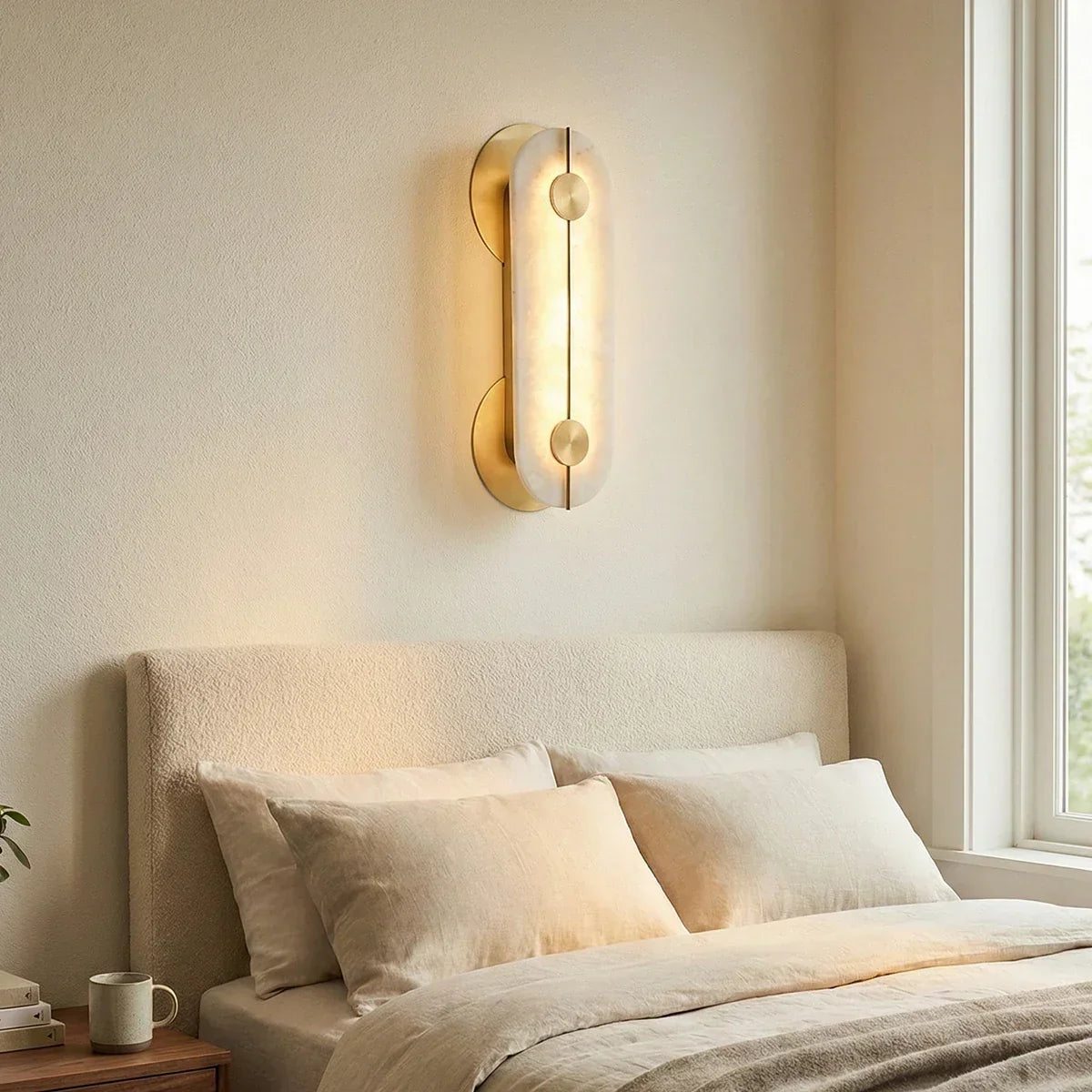 Alabaster Obvara Oval Wall Light – Alabaster detail 5