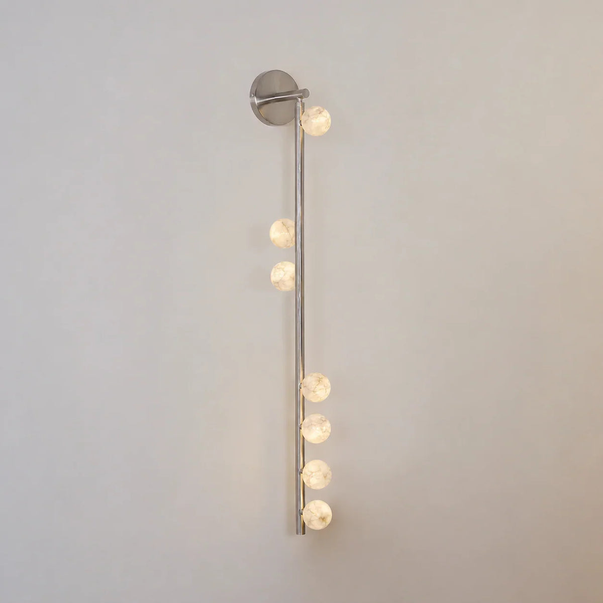 Alabaster Orb Asteria Brass Wall Sconce – Alabaster detail 21