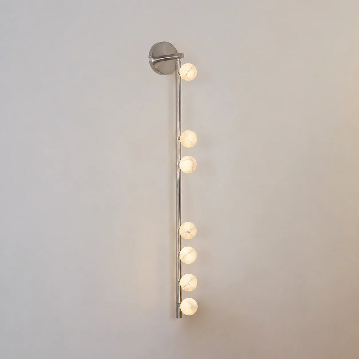 Alabaster Orb Asteria Brass Wall Sconce – Alabaster detail 26