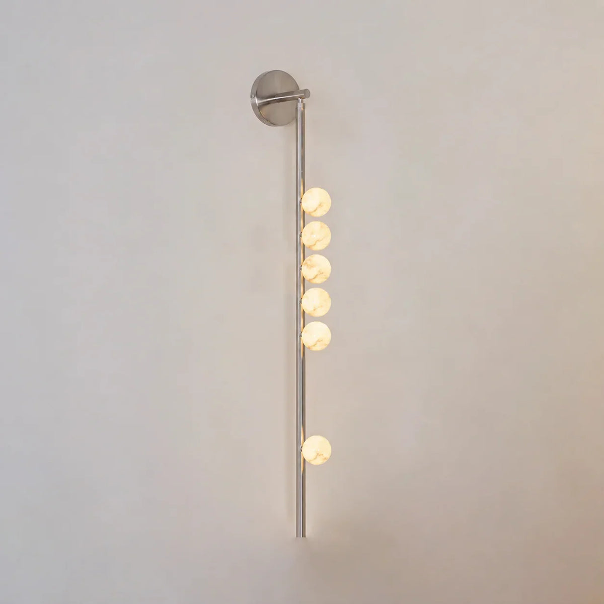 Alabaster Orb Asteria Brass Wall Sconce – Alabaster detail 31