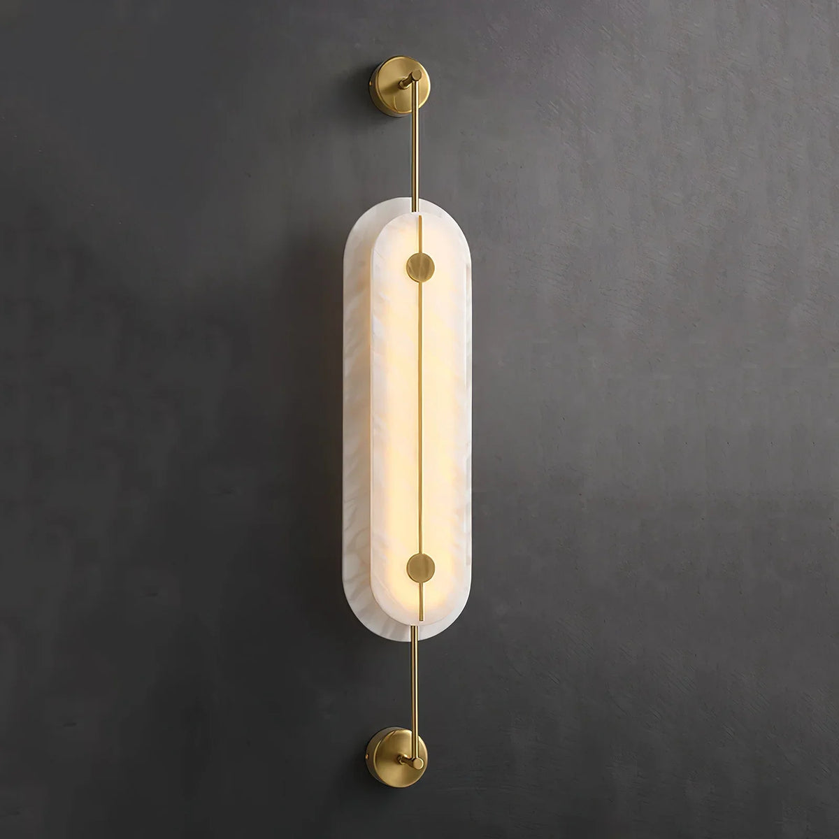 Alabaster Solvane Slender Oval Wall Sconce – Alabaster detail 27