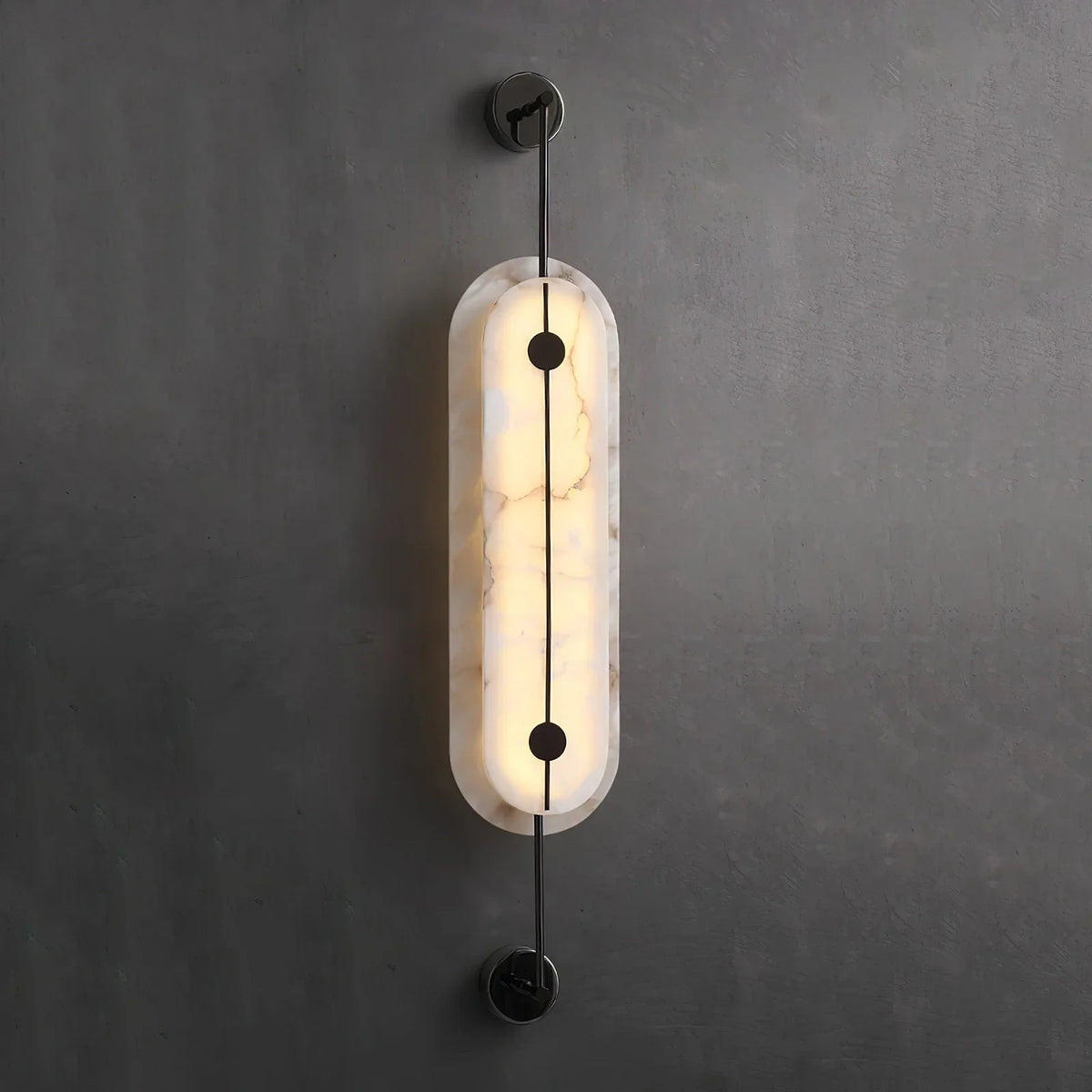 Alabaster Solvane Slender Oval Wall Sconce – Alabaster detail 28