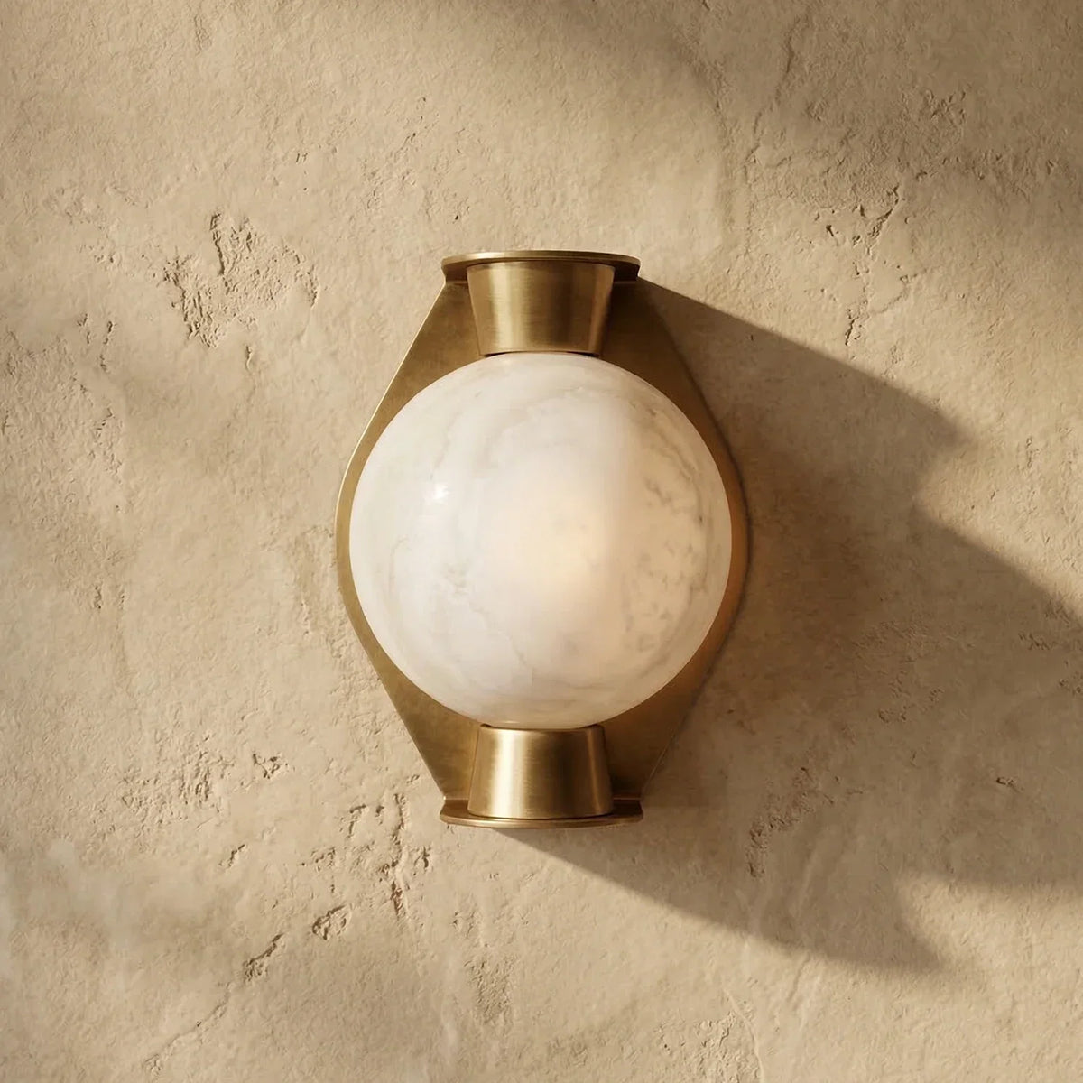 Alabaster Spherical Decorative Art Wall Lamp – Alabaster detail 16