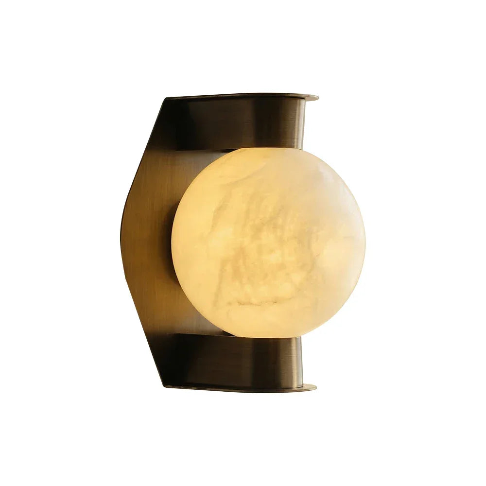 Alabaster Spherical Decorative Art Wall Lamp – Alabaster detail 18
