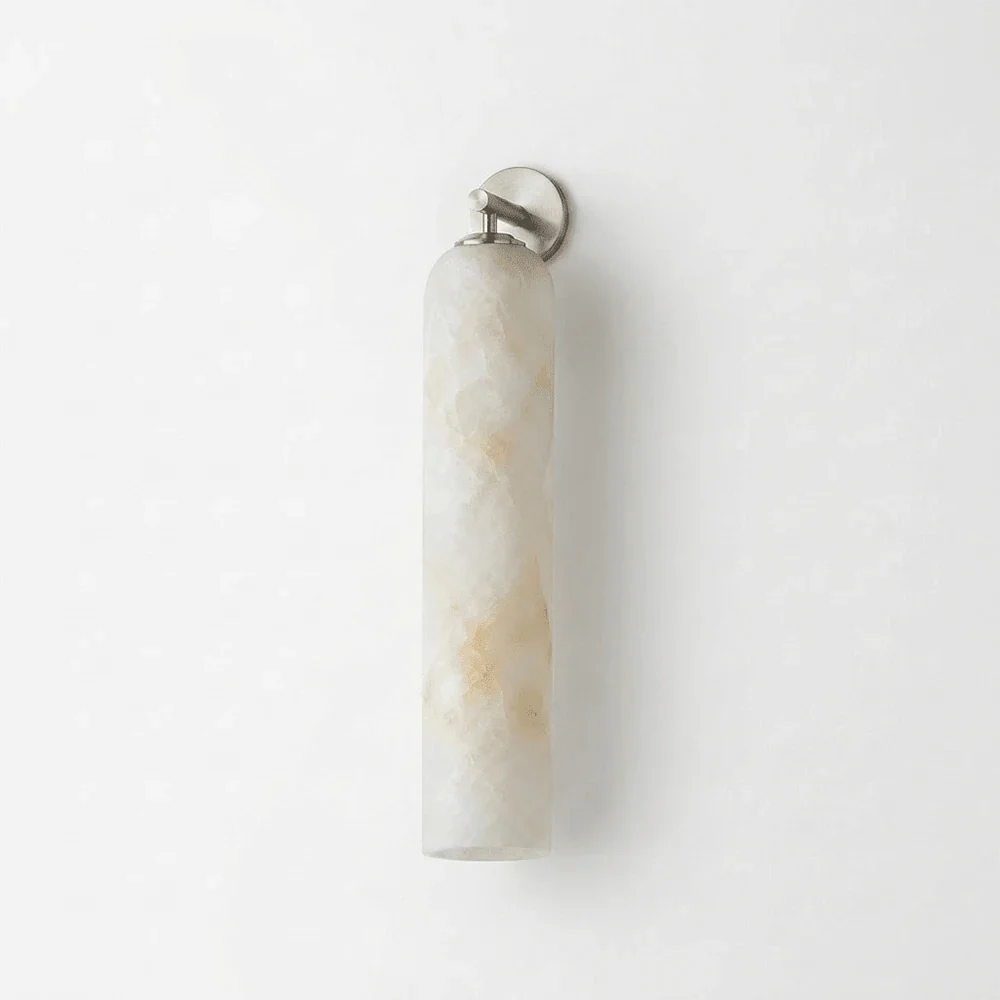 Alabaster Tube Cylinder Wall Sconce – Alabaster detail 15