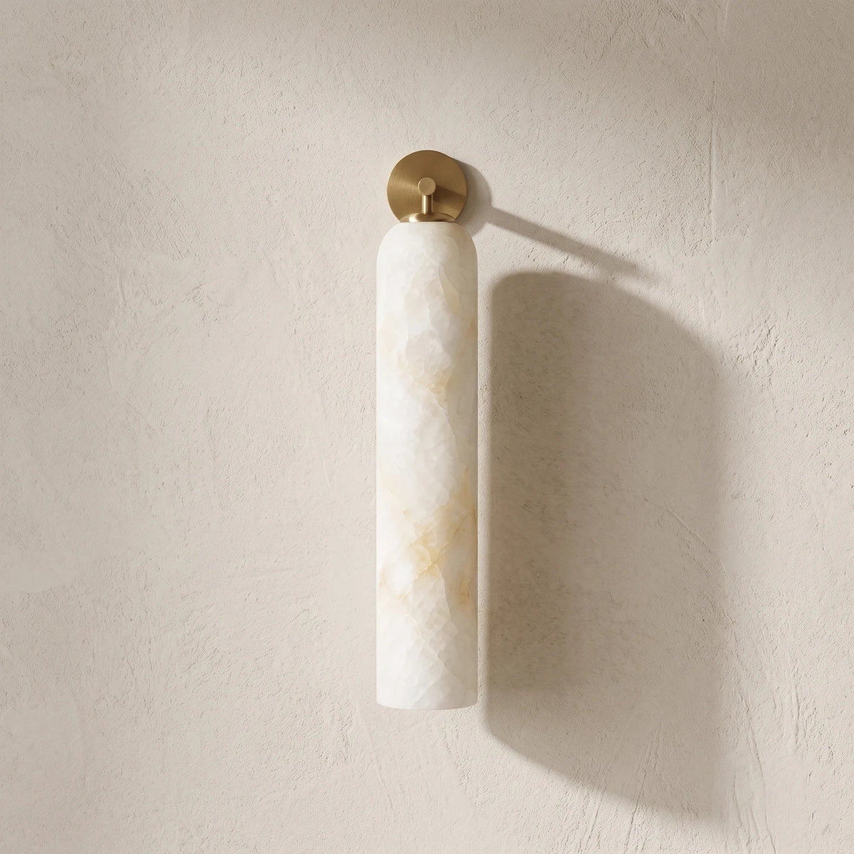 Alabaster Tube Cylinder Wall Sconce – Alabaster detail 17