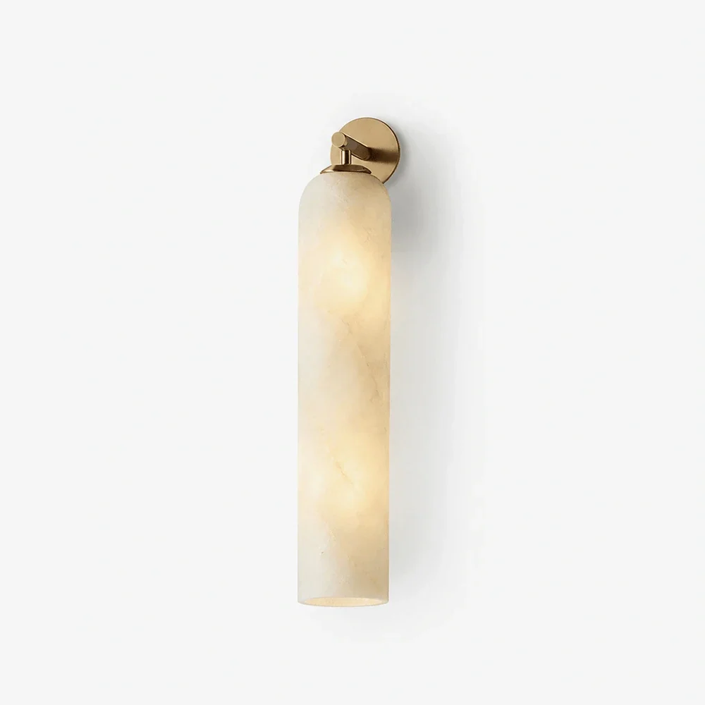 Alabaster Tube Cylinder Wall Sconce – Alabaster detail 12