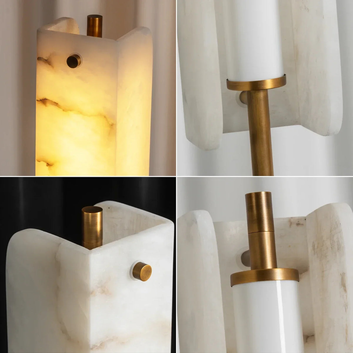 Alabaster Years Brass Floor Lamp – Alabaster detail 21