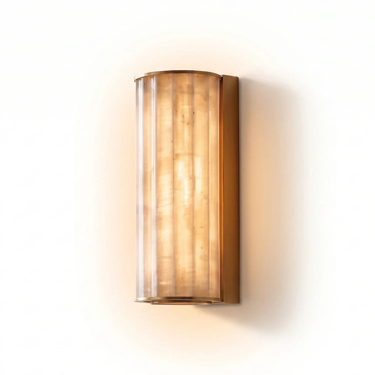 Alcott Fluted Alabaster Column Wall Sconce – Alabaster detail 14