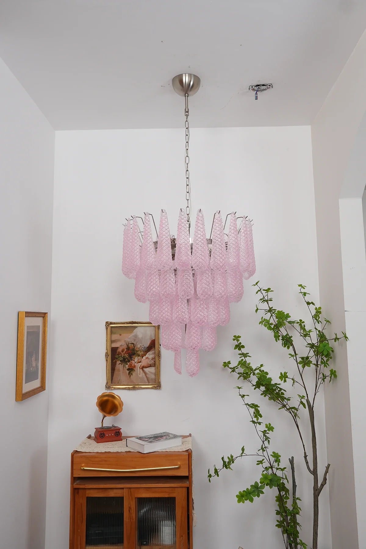 Amaris Tiered Teardrop Glass Chandelier – Glass detail 23