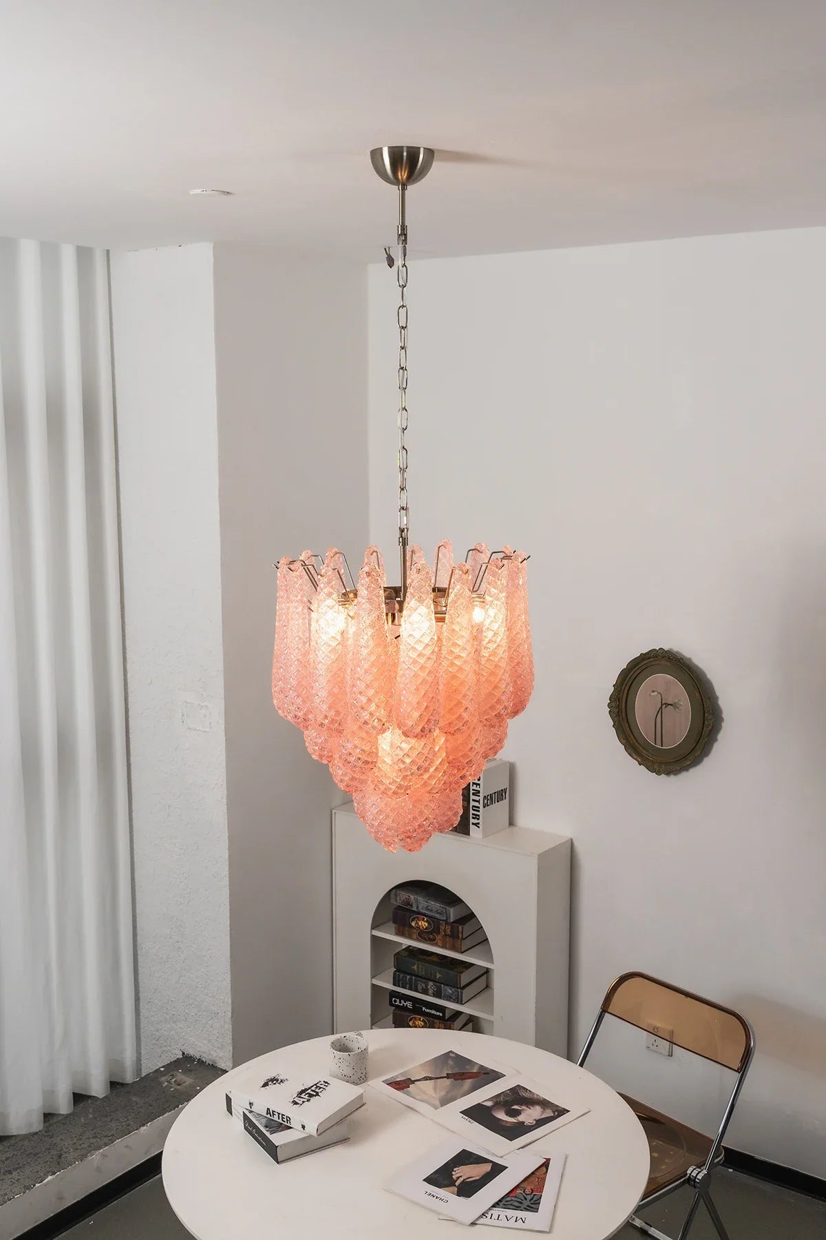 Amaris Tiered Teardrop Glass Chandelier – Glass detail 14