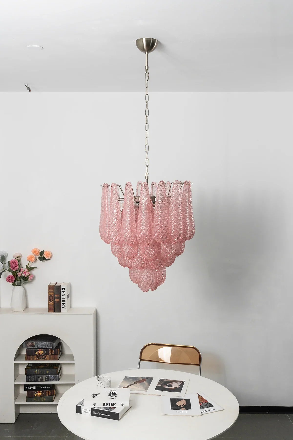 Amaris Tiered Teardrop Glass Chandelier – Glass detail 15
