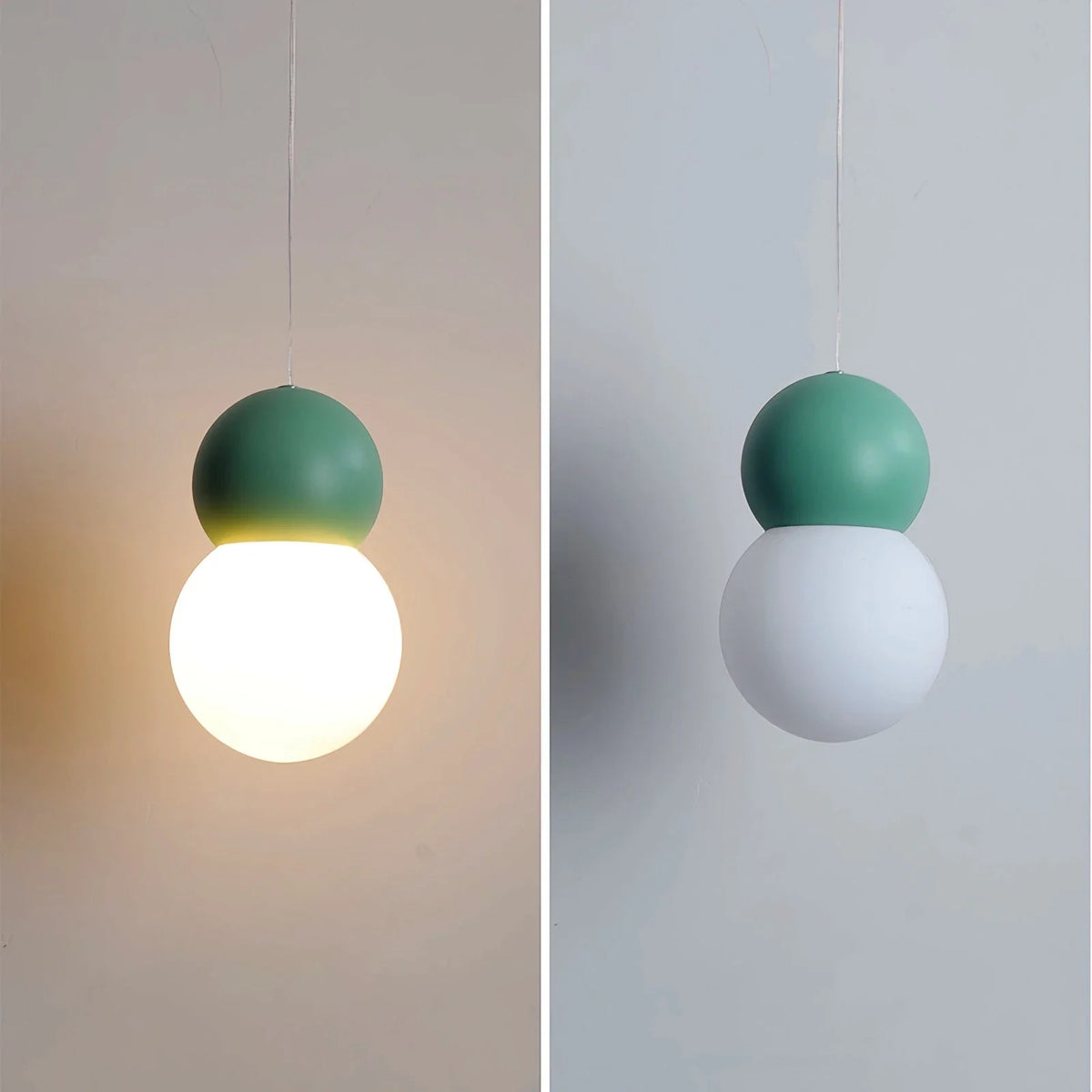 Cream Style Globe Pendant Light Small Bedside Lamp – detail 12