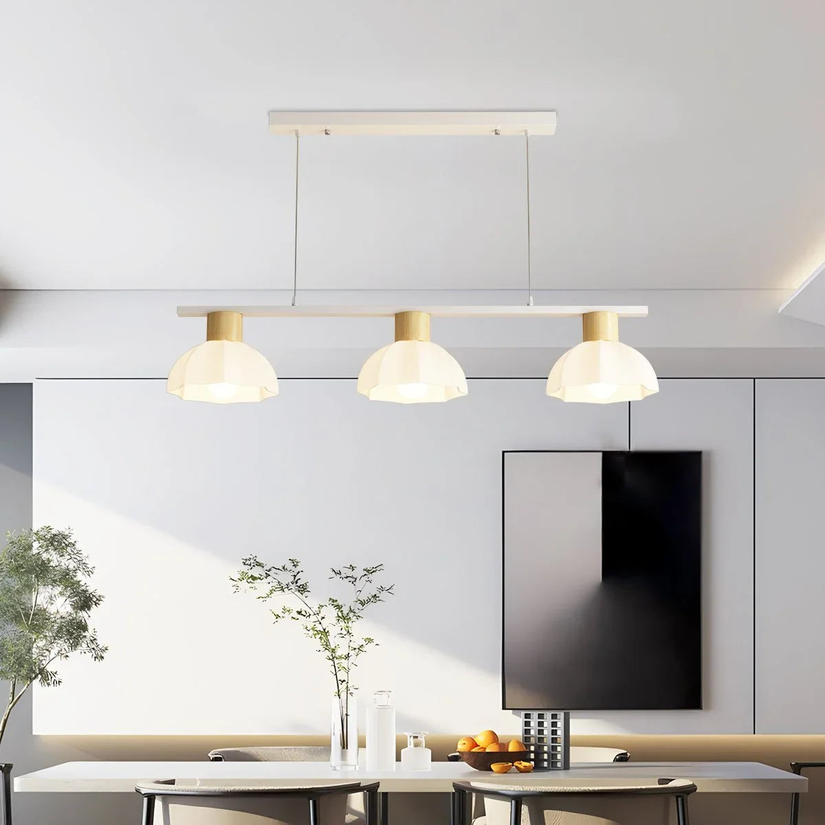 Creative Retro 3-Head Flower Chandelier – detail 13