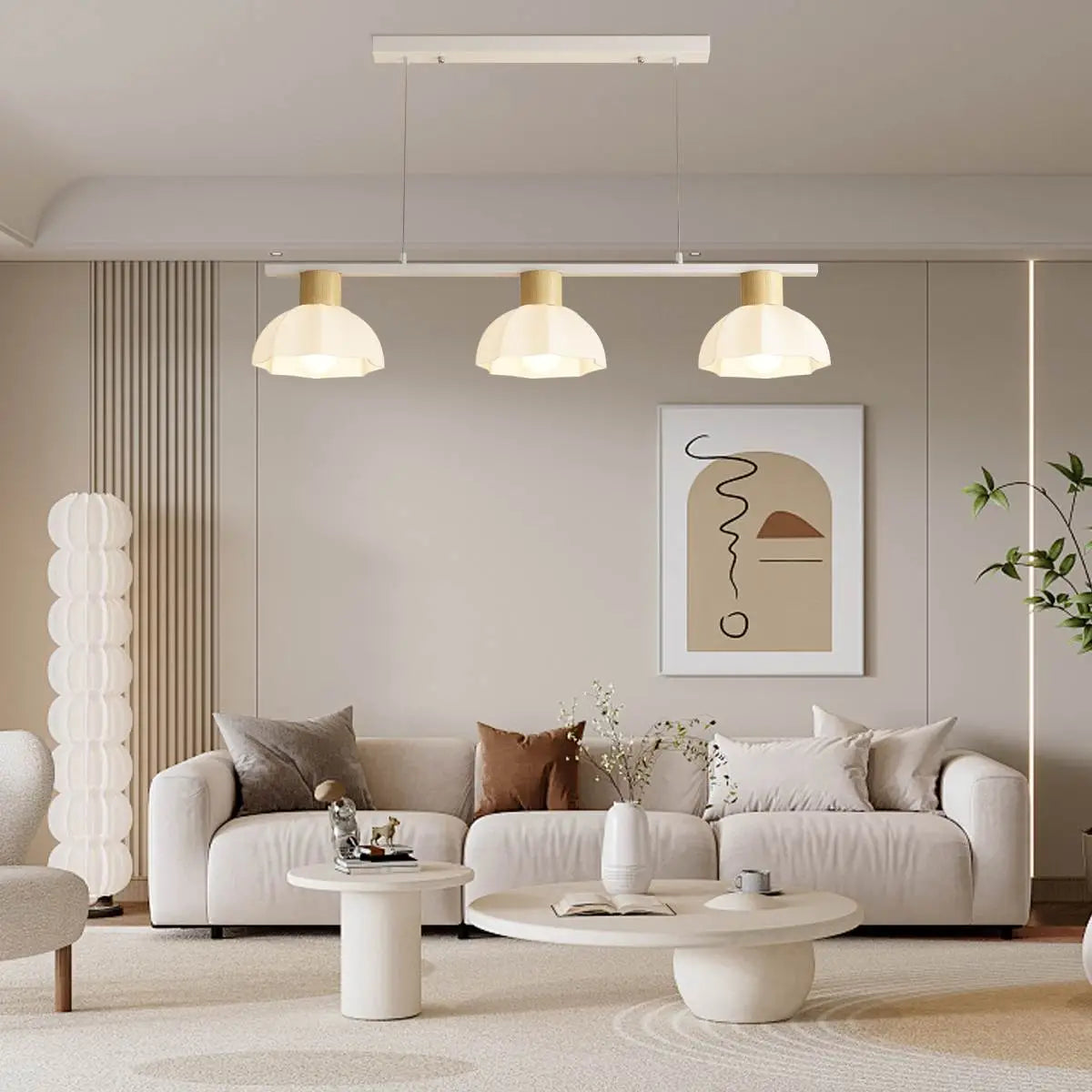 Creative Retro 3-Head Flower Chandelier – detail 12