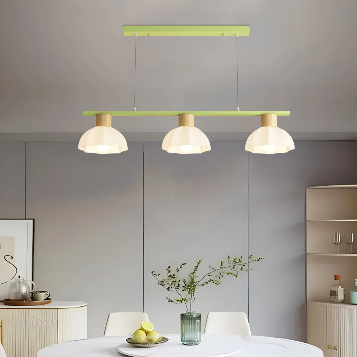 Creative Retro 3-Head Flower Chandelier – detail 3