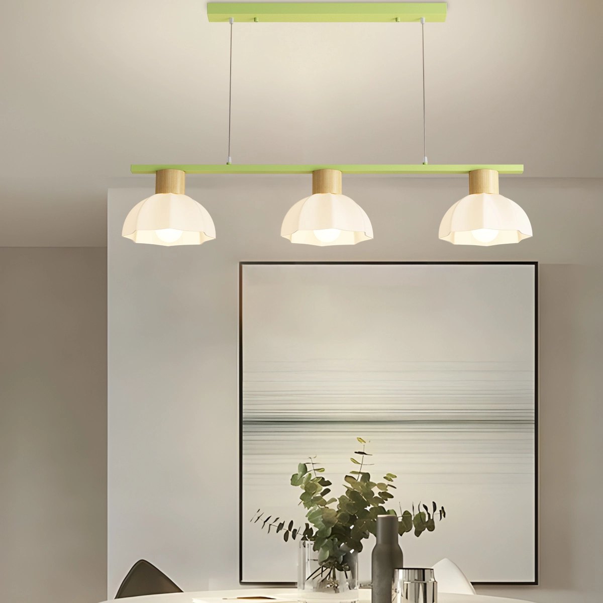 Creative Retro 3-Head Flower Chandelier – detail 8
