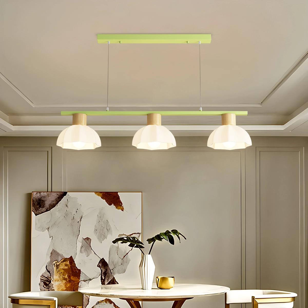 Creative Retro 3-Head Flower Chandelier – detail 10