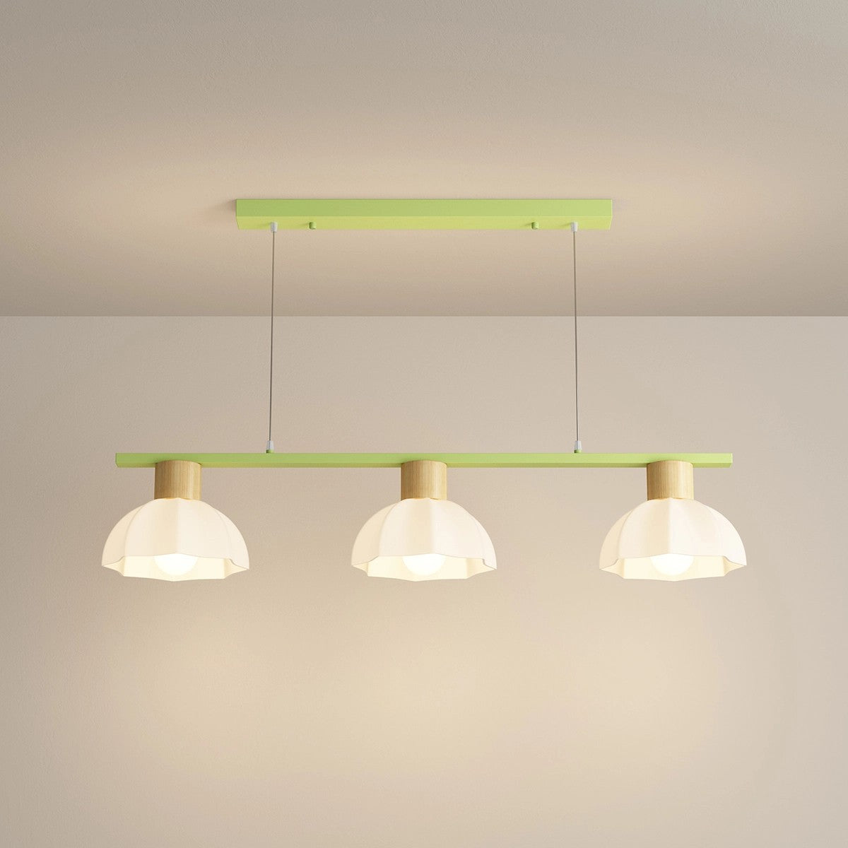 Creative Retro 3-Head Flower Chandelier – detail 4