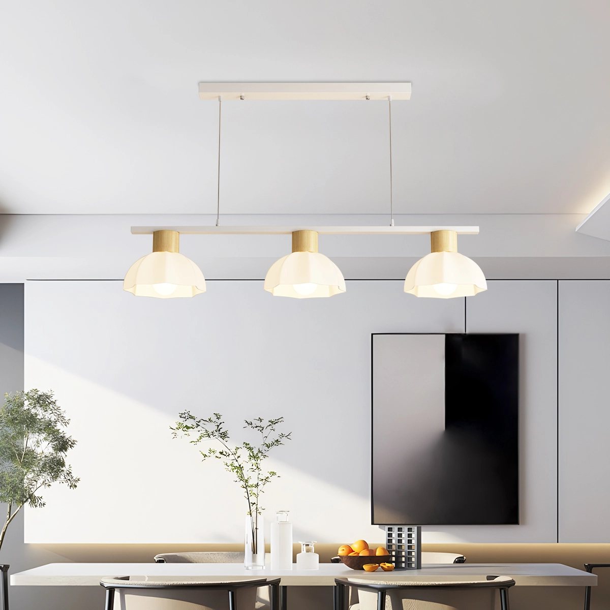 Creative Retro 3-Head Flower Chandelier – detail 11