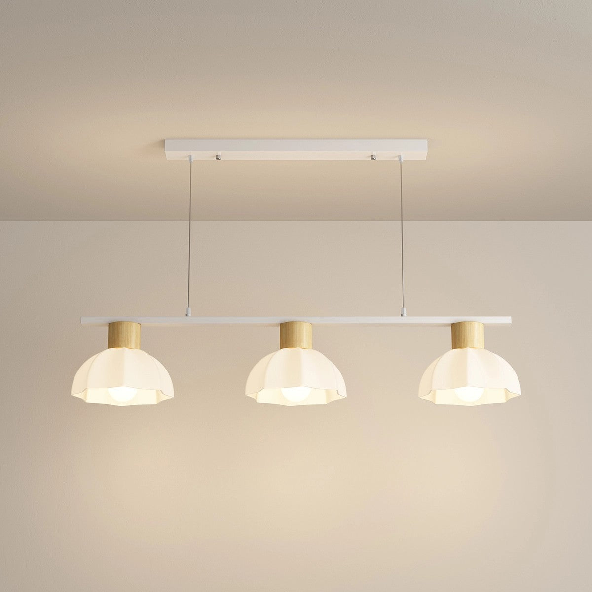 Creative Retro 3-Head Flower Chandelier – detail 7