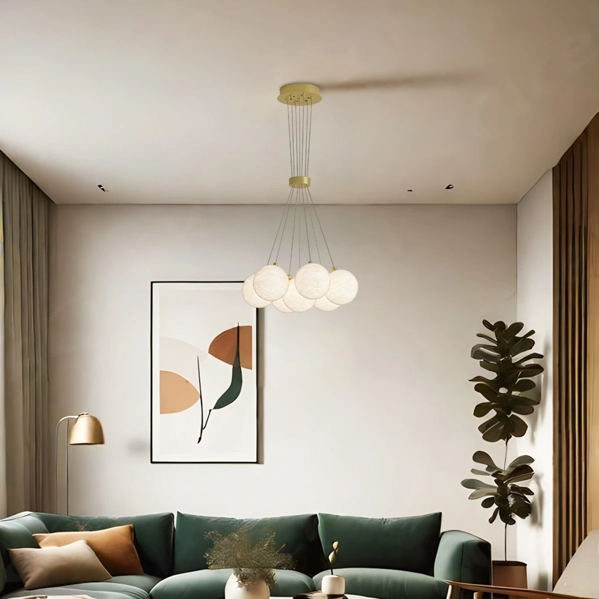 French Tulip Flower & Ball Chandelier – detail 63
