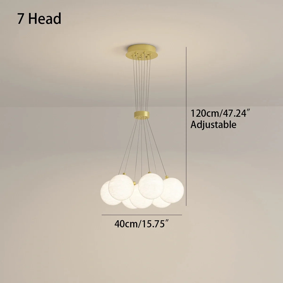 French Tulip Flower & Ball Chandelier – detail 66