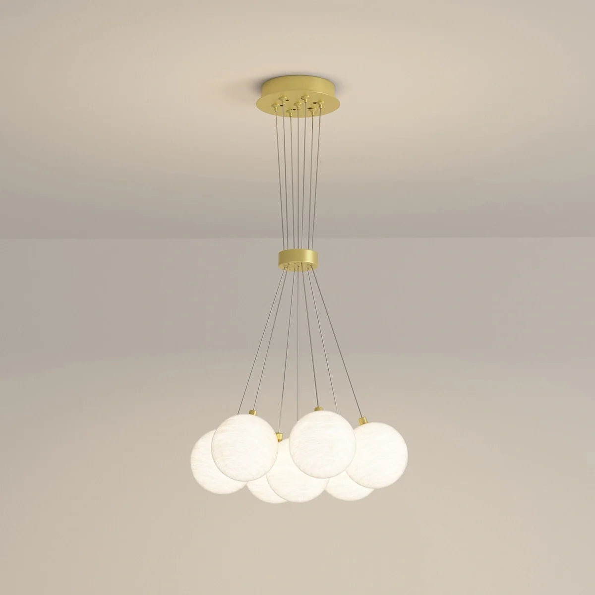 French Tulip Flower & Ball Chandelier – detail 61