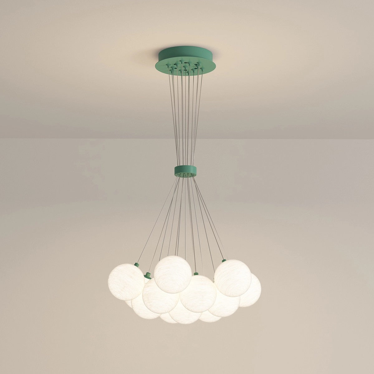 French Tulip Flower & Ball Chandelier – detail 54