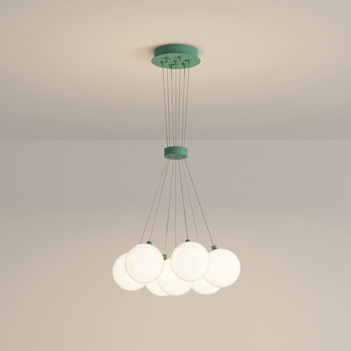 French Tulip Flower & Ball Chandelier – detail 58
