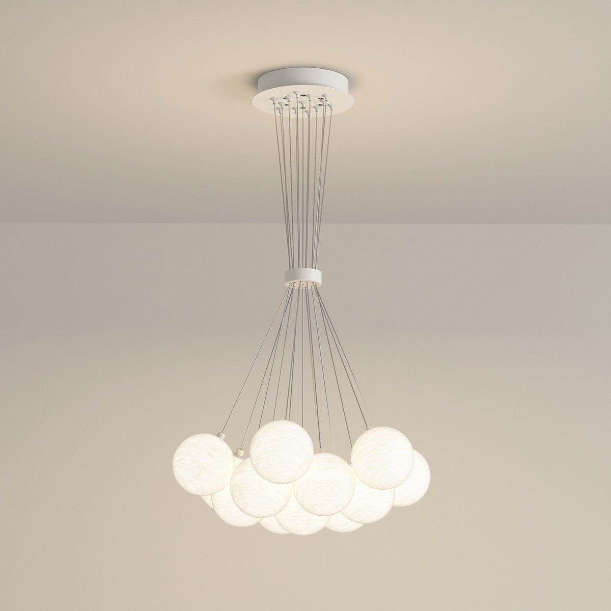 French Tulip Flower & Ball Chandelier – detail 83