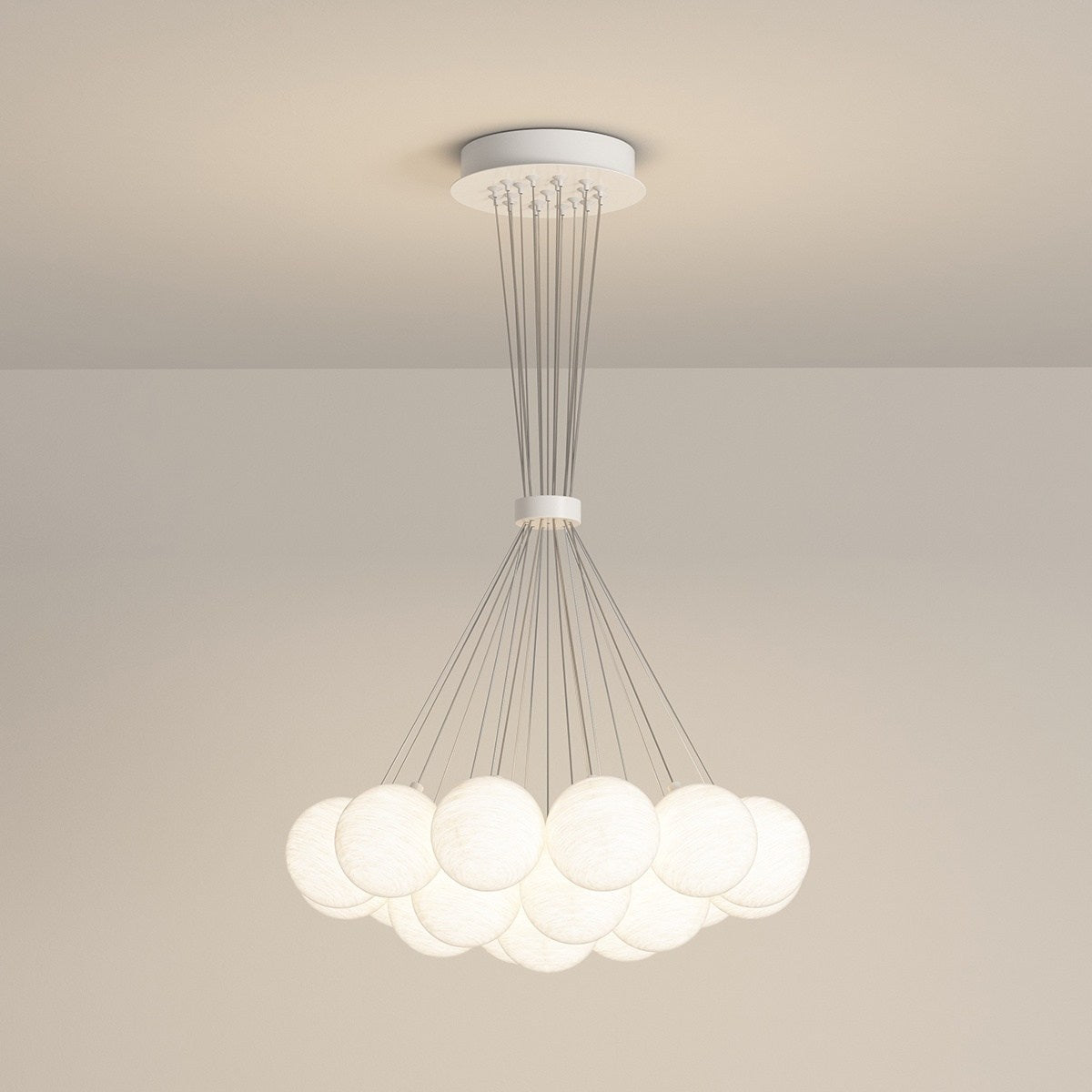 French Tulip Flower & Ball Chandelier – detail 84