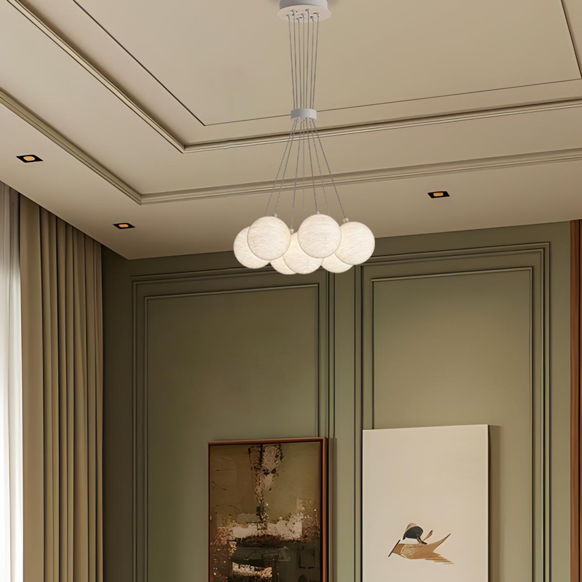 French Tulip Flower & Ball Chandelier – detail 76