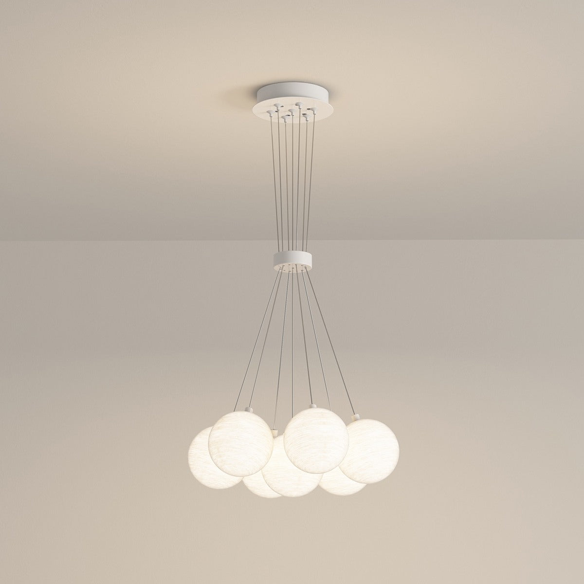 French Tulip Flower & Ball Chandelier – detail 82