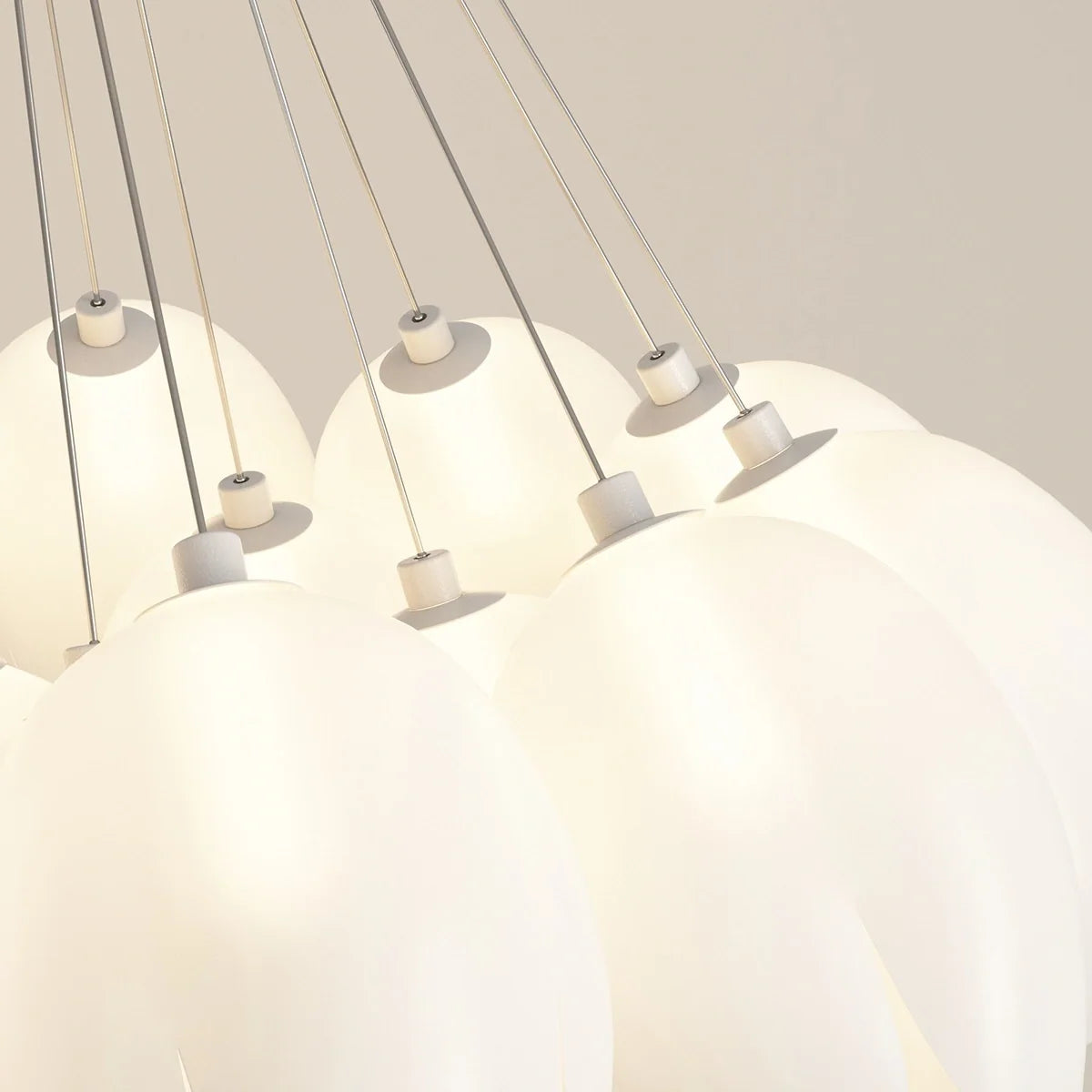 French Tulip Flower & Ball Chandelier – detail 47