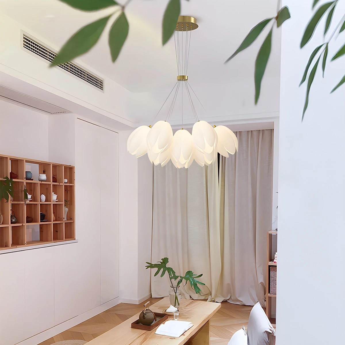 French Tulip Flower & Ball Chandelier – detail 23
