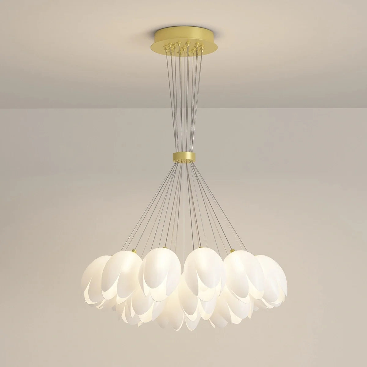 French Tulip Flower & Ball Chandelier – detail 24