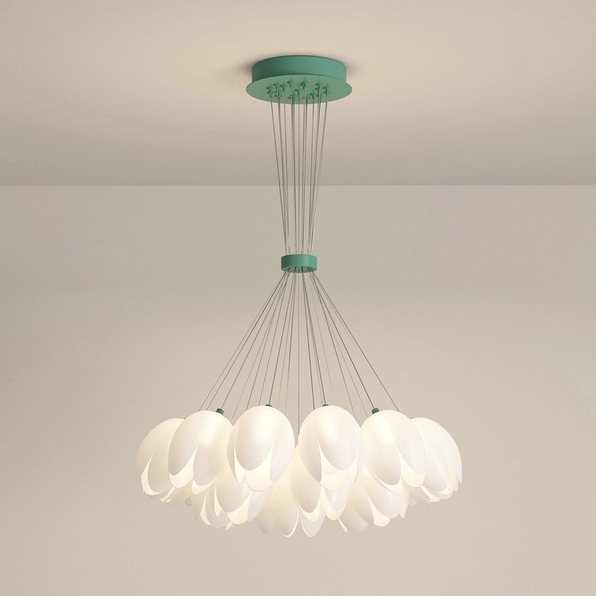 French Tulip Flower & Ball Chandelier – detail 39