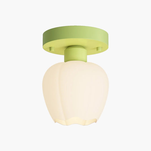 French Garden Glass Ceiling Lamp